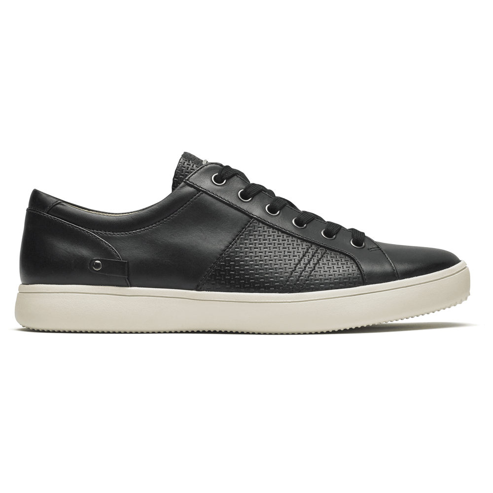 Rockport Singapore Mens Sneakers - Colle Tie Black - YS8950416